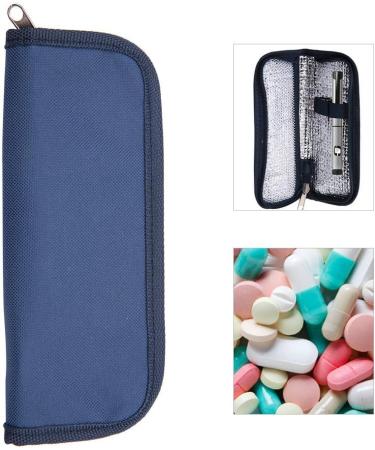 Diabetic Insulin Cooler Bag - Portable Travel Case for Insulin Pen & Supplies (Dark Blue) - Buy Online on SooperMarket.com