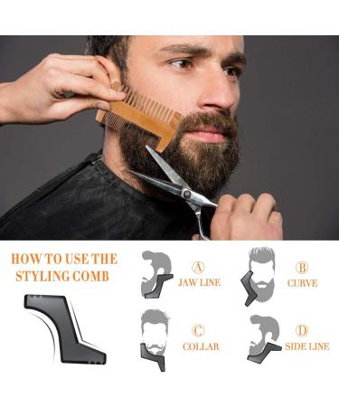 Sweet Carrot Beard Care Set for Men Includes Beard Balm Oil Stencil Brush Comb Travel Bag & Box Perfect Gift for Grooming - Buy Online on SooperMarket.com