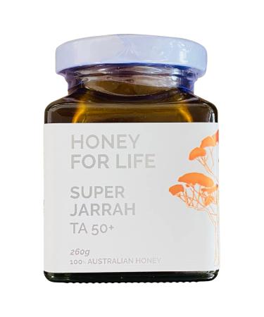 UKs Most Active Honey | Super Jarrah TA50+ / MGO 1600+ | Stronger than Manuka Honey 1000 MGO - Manuka Honey Medical Grade | Raw Honey - Cold Pressed & Unpasteurised | Honey for Life (260g) 260 ml (Pack of 1)