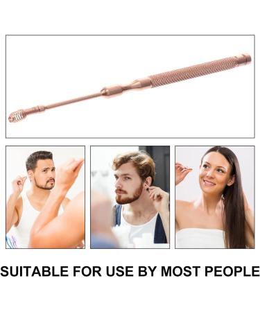 Stainless Steel Spring Ear Cleaner - Golden Ear Scope & Spoon for Household Ear Wax Removal - Buy Online on SooperMarket.com