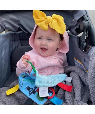 The Learning Lovey City Baby Crinkle & Teething Tag Square Tummy Time Stroller Toy 8x8 inch (New York City) - Buy Online on SooperMarket.com