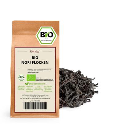 Kamelur 100g ORGANIC Nori flakes - Nori seaweed leaves dried and without additives - Nori seaweed ORGANIC in biodegradable packaging