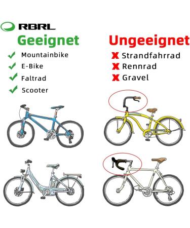 RBRL Extra Large Bar End Bike Mirror - Impact-Resistant Glass Mirror for E-Bikes & Bicycles (Left Wing Diamond) - Buy Online on SooperMarket.com