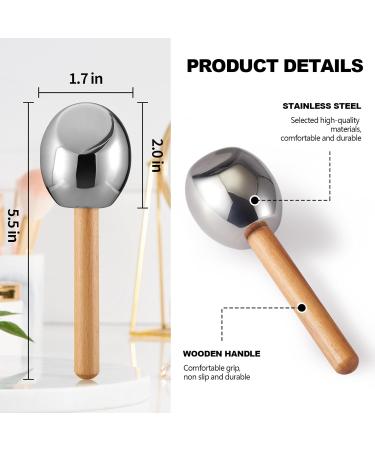 Ice Globes for Facial Skin Care - Unbreakable Steel Cooling Rollers & Cryo Sticks for Women | Tighten Skin & Reduce Puffiness - Buy Online on SooperMarket.com