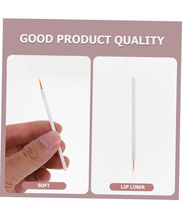 WOONEKY 100pcs Disposable Eyeliner Brush Woman Makeup Brush Lipliner Brush Fine Liner Brush White Nylon - Buy Online on SooperMarket.com