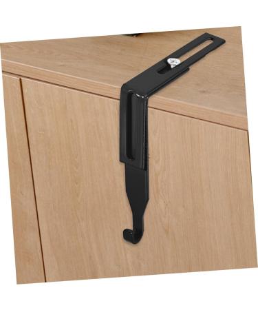 ABOOFAN 2pcs Metal Cabinet Hooks Heavy Duty Clothes Hanger Towel Hooks Metal Hook Wall Hanging Household 8.00X7.00X1.20CM Black - Buy Online on SooperMarket.com