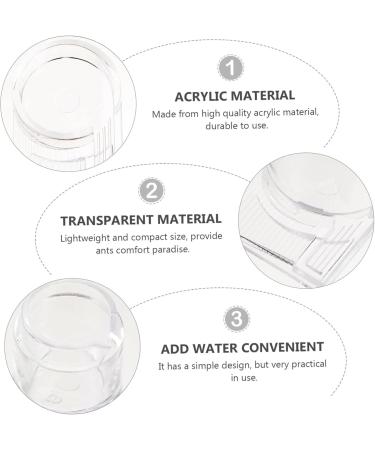 VILLCASE 4 Pcs Ant Water Feeder Mini Water Dispenser Ant Drinking Tools Ant Water Drinking Bowl Pet Ant Nest 4x4cmx2pcs Transparent Colorx2pcs - Buy Online on SooperMarket.com
