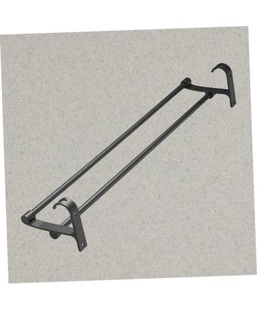 HEMOTON Wall Mounted Hooks Hook Towel Bar Wall Shelf Washcloth Wall Rack Shower Sponge Holder Towel Rack Ledge Take a Bath Black Size 2 - Buy Online on SooperMarket.com