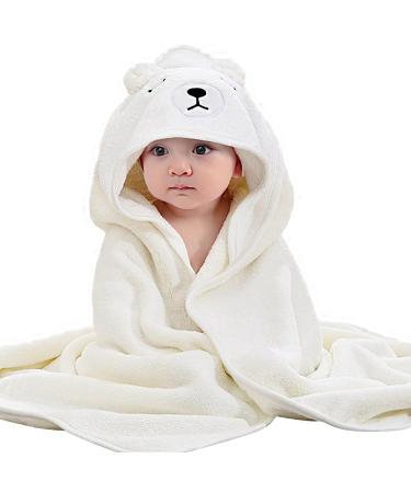 Zuimei Hooded Baby Towel Soft Baby Towel With Hood Cute Animal Design Baby Towel For Baby Boy And Girl Newborn Birthday Bear