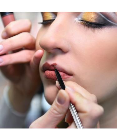 2Pcs Double- ended Lip Brush Retractable Makeup Brushes Portable Concealer Brush for Women Makeup - Buy Online on SooperMarket.com