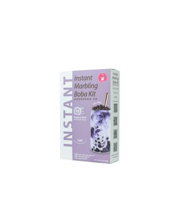 O's Bubble Instant Boba Kit Marbling Boba Kit | boba tea kit | Tapioca pearl | Marbling Syrup | Non-Dairy | Shelf Stable | Vegan | Gluten-Free | Taro (Pack of 4)