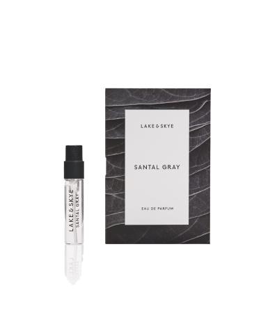 Lake & Skye Santal Gray Eau de Parfum Long Lasting Fragrance 0.06 fl oz (2 ml) - Aromatic Woody Spicy 0.06 Fl Oz (Pack of 1)