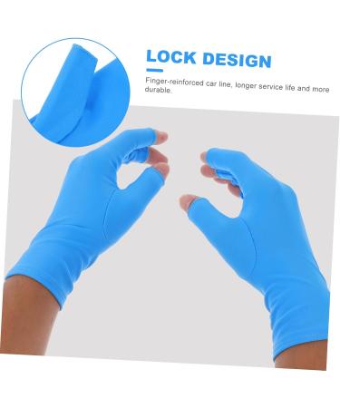 PLAFOPE 2 Pairs Nail Gloves Fingerless Gloves para U as Nails Shield Glove Nail Dryer Anti Glove Gel Nail Glove Hand Cover Glove Manicures Glove Sun Glove Tool Elastic Spandex - Buy Online on SooperMarket.com