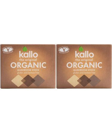(2 Pack) - Kallo - Mushroom Stock Cubes | 66g | 2 PACK BUNDLE
