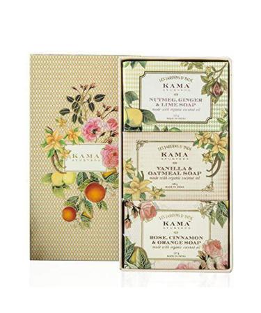 Kama Ayurveda Natural Soap Box - Luxurious Herbal Soaps for Glowing Skin | Free Worldwide Shipping - Buy Online on SooperMarket.com