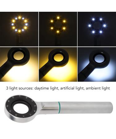 Base Light Oral Shade Matching LED Lamp - Tricolor Tooth Colorimetric Light with 12 Chips for Perfect Tooth Shade Matching | International Shipping Available - Buy Online on SooperMarket.com