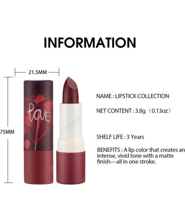 Velvet Dark Red Long Lasting Lipstick - Waterproof, High Coverage Lip Color for Women - Buy Online on SooperMarket.com