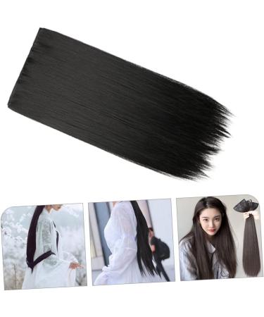 ABOOFAN Piece Long Straight Hair Wig Womens Wigs Clip in Extensions Wigs for Women Natural Wig Black Wig Long Straight Hair Extensions Hair Accessories Miss Cosplay High Temperature Wire 60X15CM Black - Buy Online on SooperMarket.com