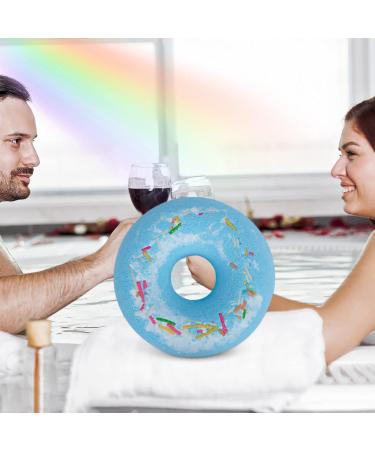 Yueci Rainbow Bladder Donut Bath Bombs - Handmade Bubble Bath Bombs for Women & Kids - Perfect for Relaxation - Buy Online on SooperMarket.com