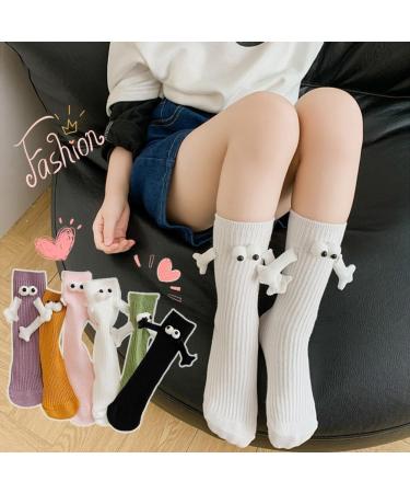 Hand in Hand Children's Socks - Magnetic Cute and Funny Yellow Fashion - 1 Pair - Buy Online on SooperMarket.com
