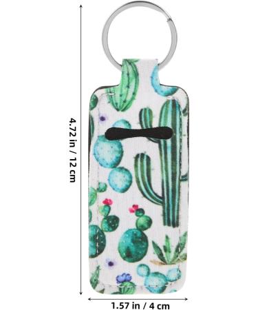 5pcs Square Keychain Lip Gloss Holder | Lipstick Storage Sleeve & Organizer | Tiny Makeup Bag Keychain - Multi Use 12x4x0.5CM - Buy Online on SooperMarket.com