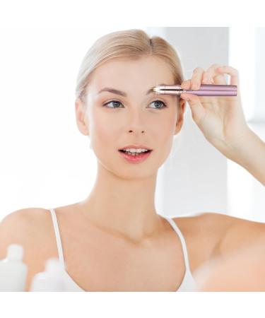 Eyebrow Trimmer Women with Light & Replacement Head BOZILY Painless Battery Eyebrow Epilator Pen for Women Portable Eyebrow Hair Remover Eyebrow Trimmer for Brows Face Cheek Lips Fuzz - Buy Online on SooperMarket.com