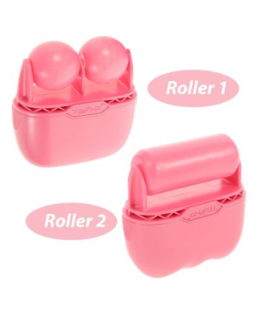 Beavorty 2 in 1 Ice Roller | Face Massager for Puffiness & Wrinkle Reduction | Facial V-Shaped Ice Roller for Eyes & Neck - Premium Skin Care Tool - Buy Online on SooperMarket.com