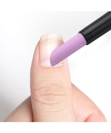 Black Quartz Scrubbing Cuticle Pen Cuticle Nail Pusher Cut Nail Pusher Manicure Care Tools - Buy Online on SooperMarket.com