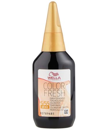 Wella Professionals Color Fresh 5/55 - Light Brown Mahogany Intense Hair Color (75 ml) - International Shipping Available - Buy Online on SooperMarket.com