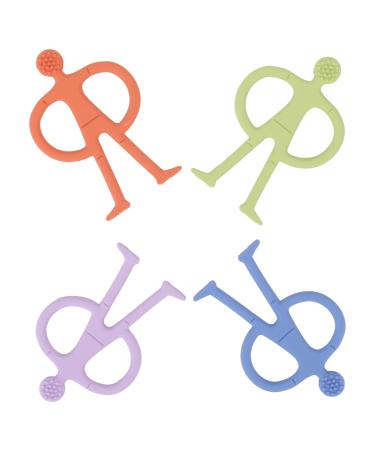 Teething Ring 4 Pieces Soft and Safe Teething Ring for Babies