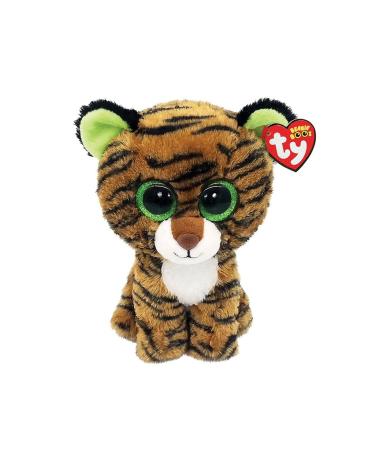 TY 2008075 Plush Toy Brown Tiger Tiggy