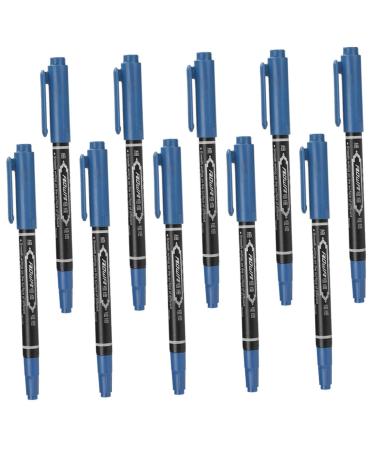 Baluue 10pcs Pen Pen Waterproof Brow Pencil Brow Pen Tool Pen Plastic Blue 13.9x1.8cm Blue