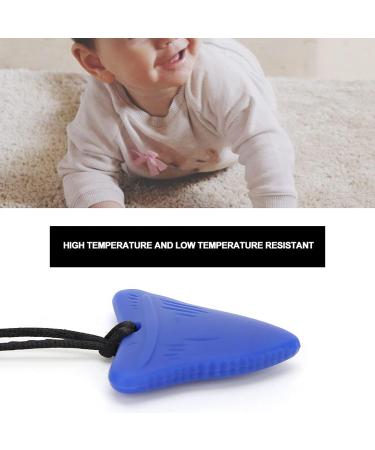 Food Grade Silicone Chew Necklace for Boys and Girls - Cute Teething Pendant Toy (Blue) - Buy Online on SooperMarket.com