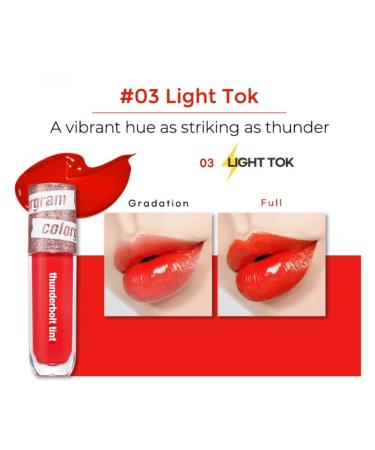 COLORGRAM Thunderbolt Tint Lacquer - 03 Light Tok | Long Lasting Moisturizing Lip Stain - Buy Online on SooperMarket.com