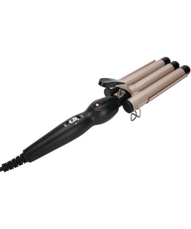 Electric Hair Curler 3 Barrel Curling Iron Wand Adjustable Hair Curler Waver Crimper Hair Styling Tool (Gold 22mm) - Buy Online on SooperMarket.com