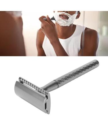 Men's Double-Sided Reusable Razor - Safety Barschneider Handle Beard Cutter | Manual Two-Sided Blade for Precision Grooming - Buy Online on SooperMarket.com