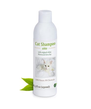 LT nature products Bio-Katzenshampoo for White Fell |Hypoallergenes with white lava earth |Against itching |Soap -free cat fur care product 250ml