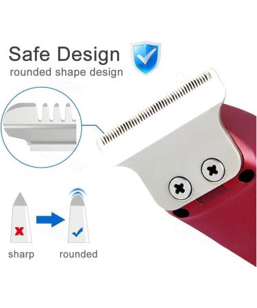 Mini Portable Electric Hair Trimmer - Small Hair Clipper for Bald Heads & Easy Haircuts - Fashion Red - Buy Online on SooperMarket.com
