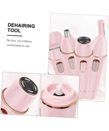 Housoutil Electric Eyebrow Trimmer & Facial Epilator - Cordless Hair Removal Tool for Face Bikini & Body - Pink Shaver Set - Buy Online on SooperMarket.com