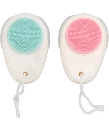 Soft Bristle Double Sided Face Brush Exfoliator and Cleanser Promotes Circulation with Lanyard with Ergonomic Handle - Buy Online on SooperMarket.com