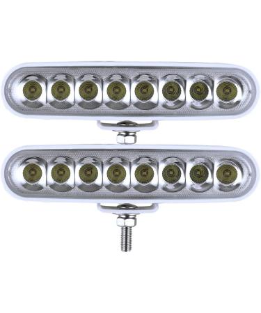 BIGLIONX 6.5 Flood LED Light Bar 80W 8600LMS - Marine Grade Boat Lights (White) - Buy Online on SooperMarket.com