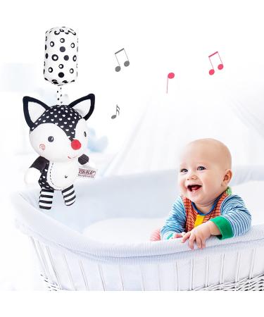 Eikada Baby Rattling Toys - High Contrast Black & White Newborn Plush Toys for Car Seat Baby Bed & Stroller (3 Pack) - Buy Online on SooperMarket.com