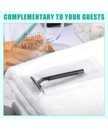 50 Pack Twin Blade Disposable Razors for Men & Women - Stainless Steel Travel Shaving Razors with Safety Cap for Sensitive Skin - Buy Online on SooperMarket.com
