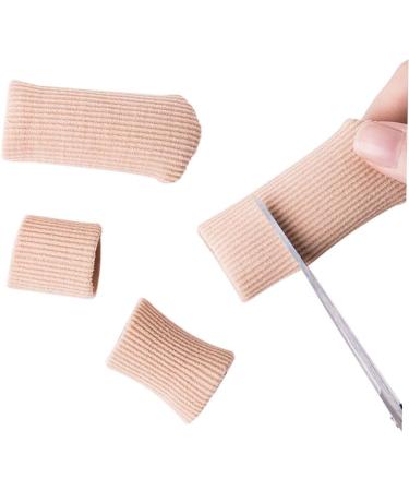 Lurrose 4pcs Silicone Gel Thumb Toe Protectors - Foot Cap Gel Pad Sleeves for Toe and Thumb - Nylon Sleeve Buffer Tube - Finger Cot Toe Cover - Thumb Picture 1 - Buy Online on SooperMarket.com