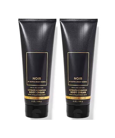 Bath and Body Works Men's Collection Ultimate Hydration Ultra Shea Body Cream 8 Oz 2 Pack (Noir)