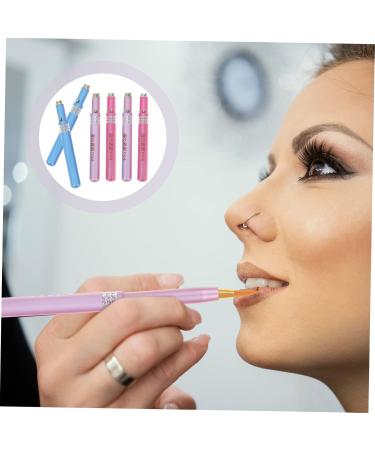 NOLITOY Retractable Lip Brush Set - 6 Pcs Portable Lip Makeup Applicators for Lip Gloss & Lipsticks - Buy Online on SooperMarket.com
