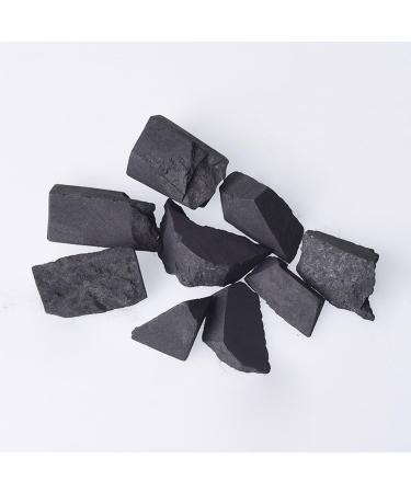 Large Shungite Raw Crystals 1.25-2.0: Natural Healing Stones for Tumbling, Cabbing, Fountain, Decoration - Perfect for Polishing, Wire Wrapping, Wicca & Reiki - Buy Online on SooperMarket.com