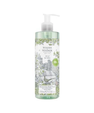 Woods of Windsor Lily of the Valley Hand Wash Moisturizing Soap with Notes of Geranium and Citrus Liquid Hand Soap with Pump to Help Soften and Moisturize Skin Lily of the Valley Scent 350ml Lily fo the Valley