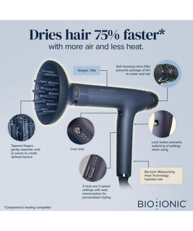 Buy BIO IONIC SMART-X High Efficiency Hair Dryer & Diffuser - Fast Shipping Worldwide - Buy Online on SooperMarket.com