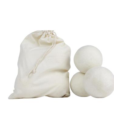 Wool Dryer Balls - 4-Pack - XL Premium Natural Fabric Softener Award-Winning - Wool Balls Replaces Dryer Sheets - Wool Balls for Dryer - Laundry Balls for Dryer - Auvreal Candle Co. + Home
